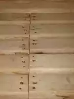 Bench screws in sauna that burned our asses