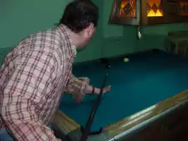 Daniel hits the ball