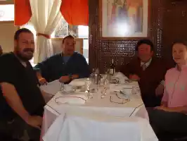 Lunch with Daniel and his father