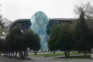 Glass alien has laid a space egg in Baku Glass alien has laid a space egg in Baku