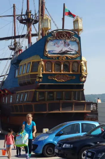 Tourist pirate ship in Varna, Bulgaria