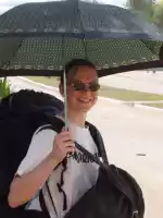 Sancho Pancha fighting against taxi mafia by wallking