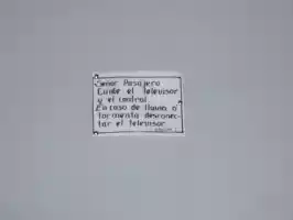 Take care of tv sign