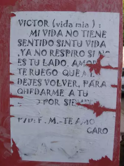 Love letter on the wall, Catamarca