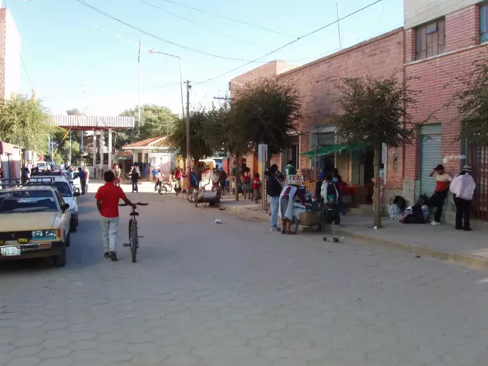 Villazon is the Bolivian border town