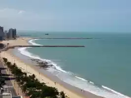 Fortaleza beach seen from our window