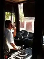Our bus driver on the way to Gaibo