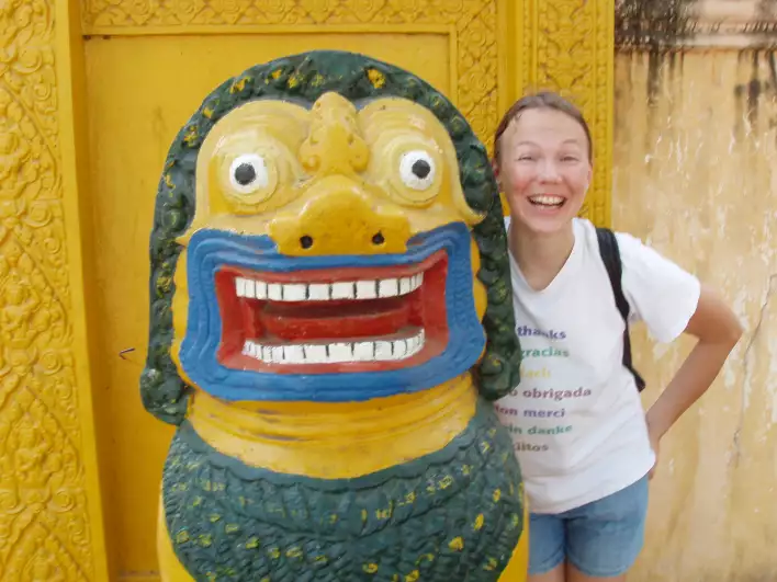Päivi found her identical twin, look at that Cambodian smile