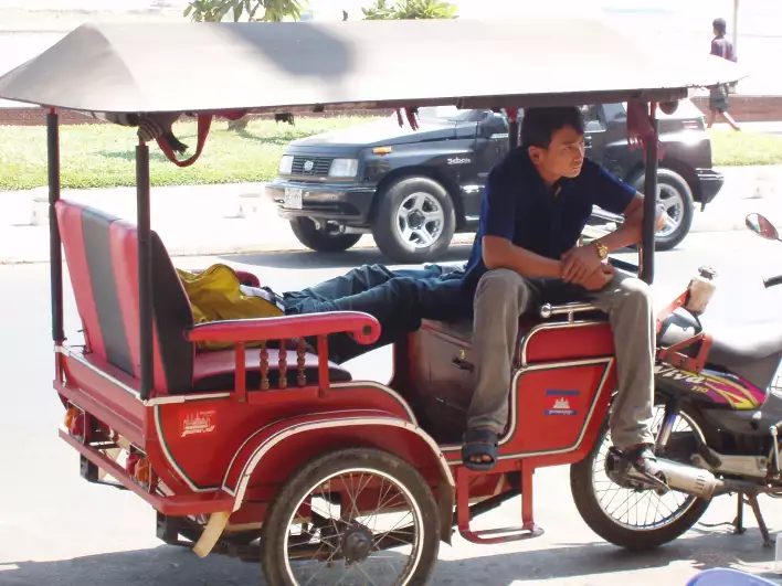 Tuktuk waiting for customers
