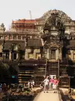 Phimeanakas entrance with ongoing restoration