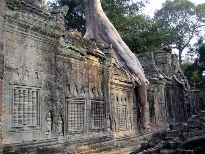Wall carvings in Preah Khan