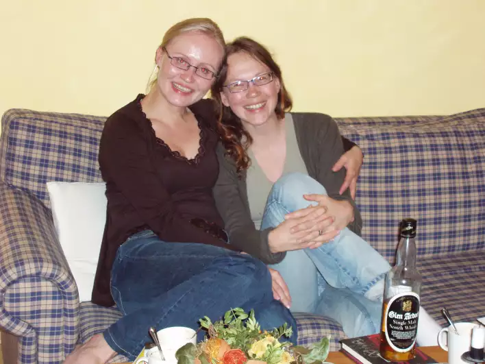 Mari and Päivi, old friends since they were 15 or so