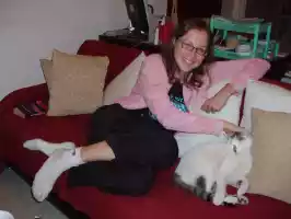 Päivi became one with cats for the first time thanks to Mollys QC (Quality Control)