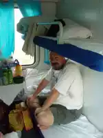 T-train - Our beds, not too much space but enough though