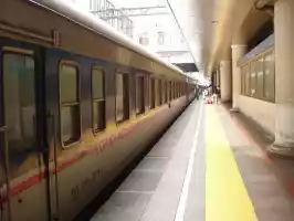 T-train - The train arrived in Beijing station