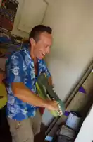 Marco being eaten by a crocodile