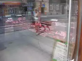 Farm animals live their lives in Auschwitzes and their flesh ends up to shops like this