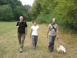 Visiting Janka and Nuno (right) in Rimavska-Sobota