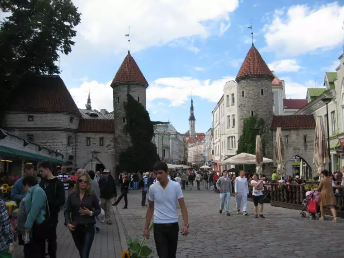 Tallinn old town was as crowded as ever 