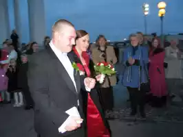 Leaving church by Toni