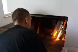 Santeri making fire