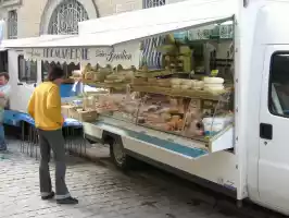 In the market in Felletin, Auvergne