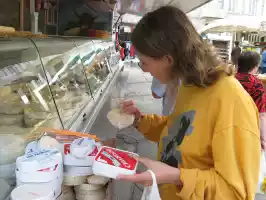 Industrially produced cheese from pasteurized milk