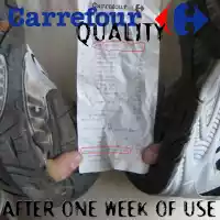 Carrefour quality after one week of use