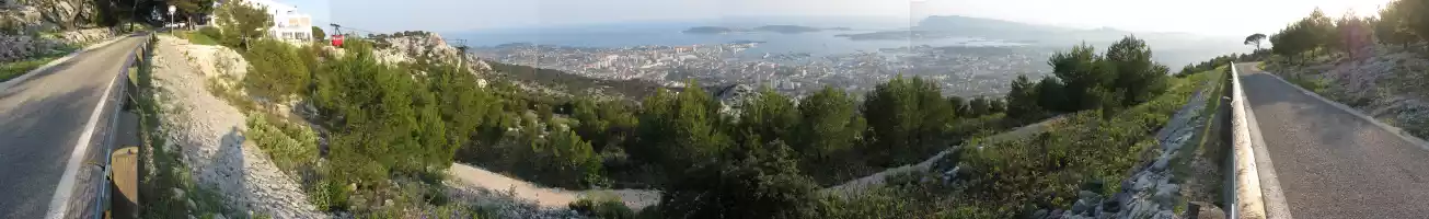 Panorama view over Toulon