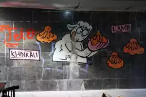 The sheep and the national dish of Georgia