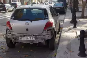 French-style cars in a French-style city