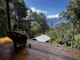Incredible view from 4500 meters altitude over lake Atitlan