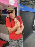 Gunner offering puppy love