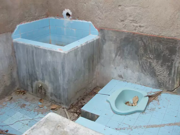 An Indonesian toilet