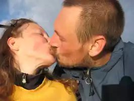 Mountaintop kiss