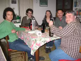 Visiting Guido in Saló (on the left)