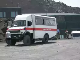 Nice truck for tourists without feet