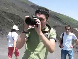 Visiting Etna with Oleg and Vadim from Barcelona