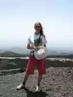 Mountaineer Päivi in Etna