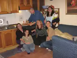Italian women fell in love with a man cooking