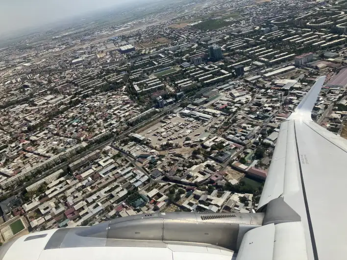 Aerial view over Bishkek