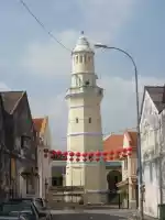 A mosque and some decorations