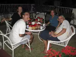 Michel (left) and Toby (right) hoarding all Cincins cookies