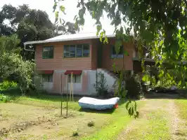 The kampung (farm) house where we stayed in kampung Takuli, Beaufort, Sabah, Borneo, Malaysia