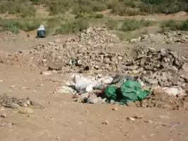 Desert is a junkyard
