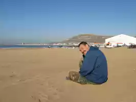 On the beach in Agadir