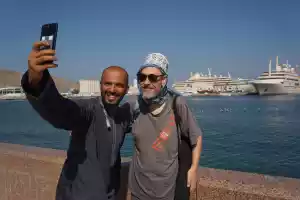 Groupie in the old town of Muscat