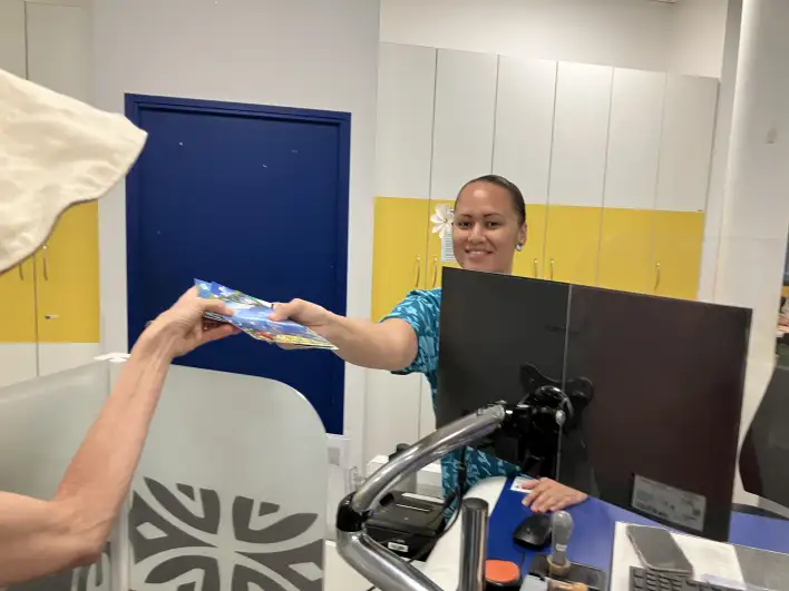 French Polynesia, Tahiti, Papeete post officer