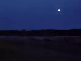 Leaving the rainbow camp at night when it is cool