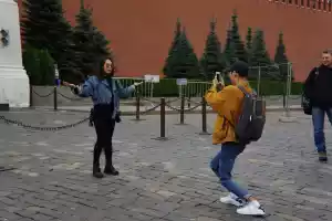 The Red Square was invaded by Asian tourists